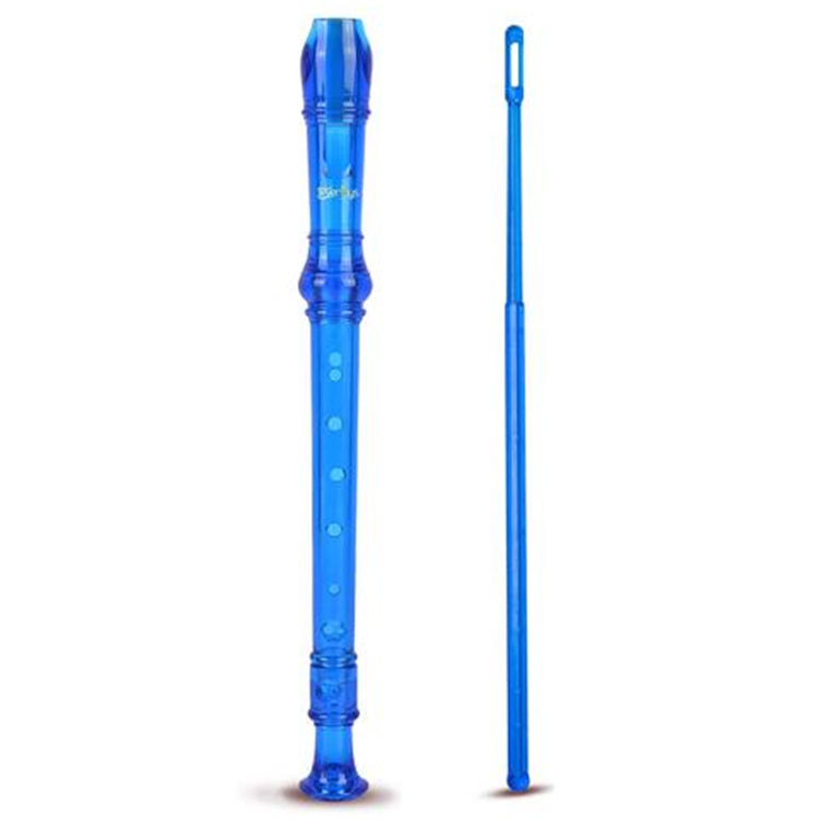 Sopran Descant Recorder-8 hul m / instruktion til rengøringsstang