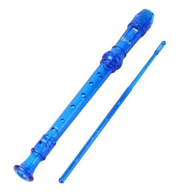Sopran Descant Recorder-8 hul m / instruktion til rengøringsstang