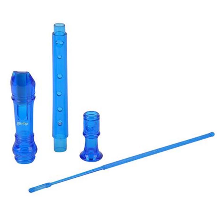 Sopran Descant Recorder-8 hul m / instruktion til rengøringsstang