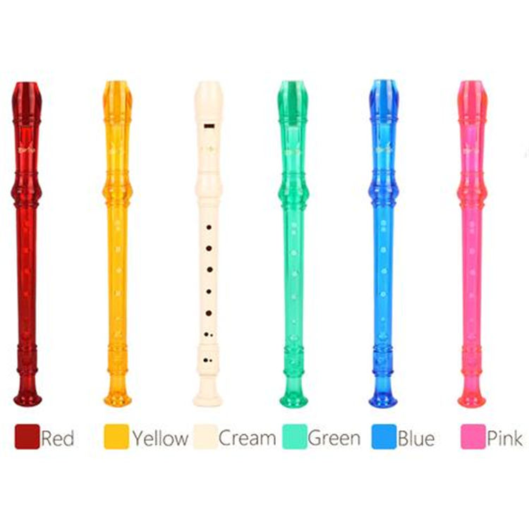 Sopran Descant Recorder-8 hul m / instruktion til rengøringsstang